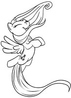 kolorowanki my little pony - kucyk pegaz Fluttershy dla dziewczynek nr 5